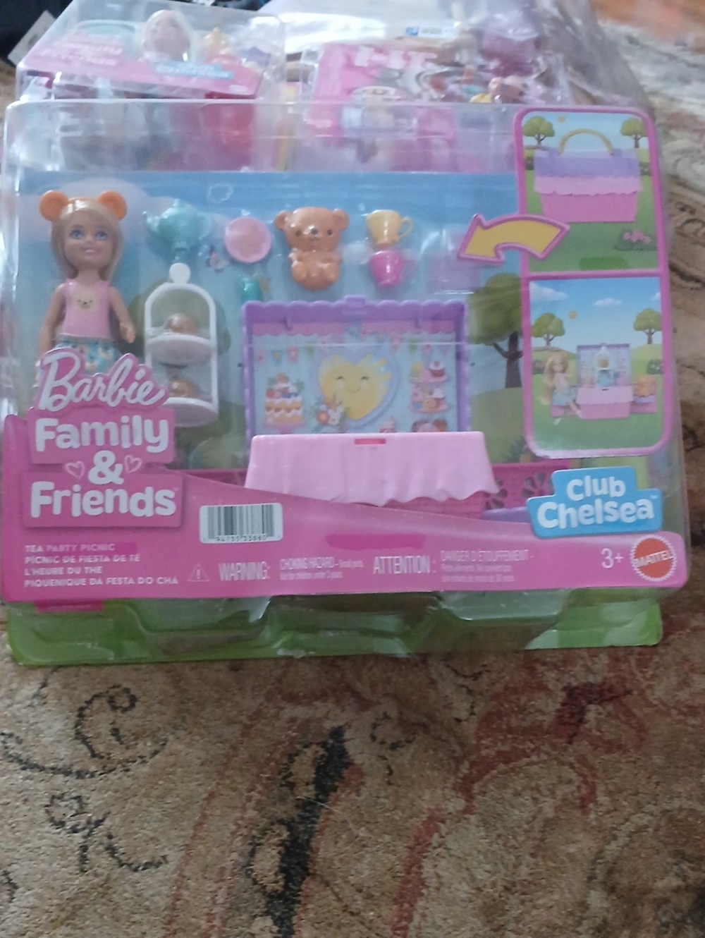 Barbie Club Chelsea Tea Party Playset Pink Accessories